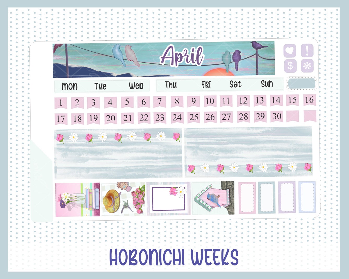 Free Printable Stickers - Hobonichi Weeks Weekly Kit  Free printable  stickers, Free printable planner stickers, Printable planner stickers