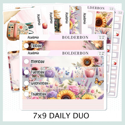 ACADEMIA 7x9 Daily Duo || Planner Sticker Kit for Erin Condren