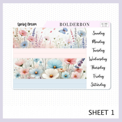 SPRING DREAM || A5 Daily Duo Planner Sticker Kit