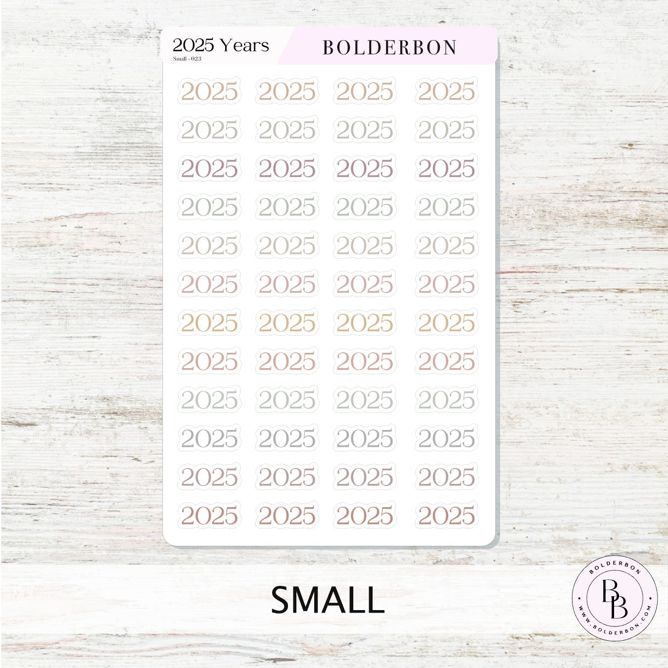 2025 YEAR - AESTHETIC  || Script Planner Stickers