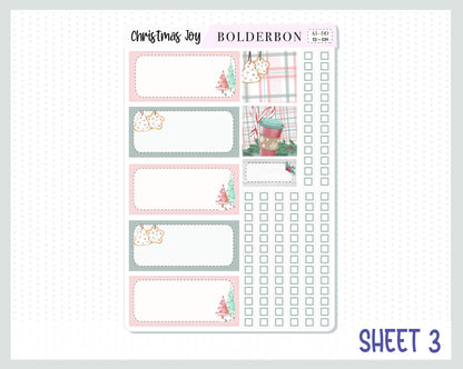 CHRISTMAS JOY || A5 Daily Duo Planner Sticker Kit