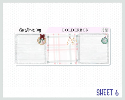 CHRISTMAS JOY || A5 Daily Duo Planner Sticker Kit