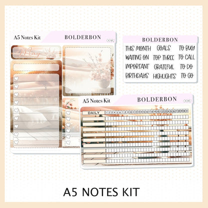 MAY - A5 NOTES KIT || Compact Vertical, A5 Daily Duo, A5 Horizontal, Planner Stickers