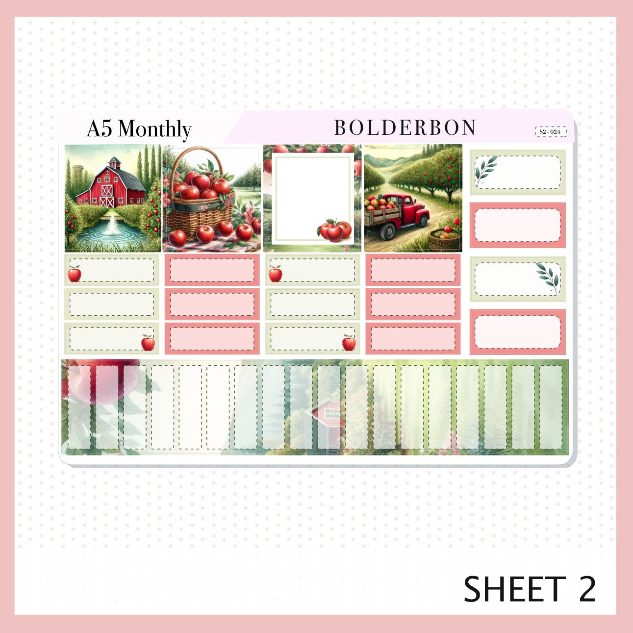 SEPTEMBER A5 MONTHLY KIT || Planner Stickers for Erin Condren