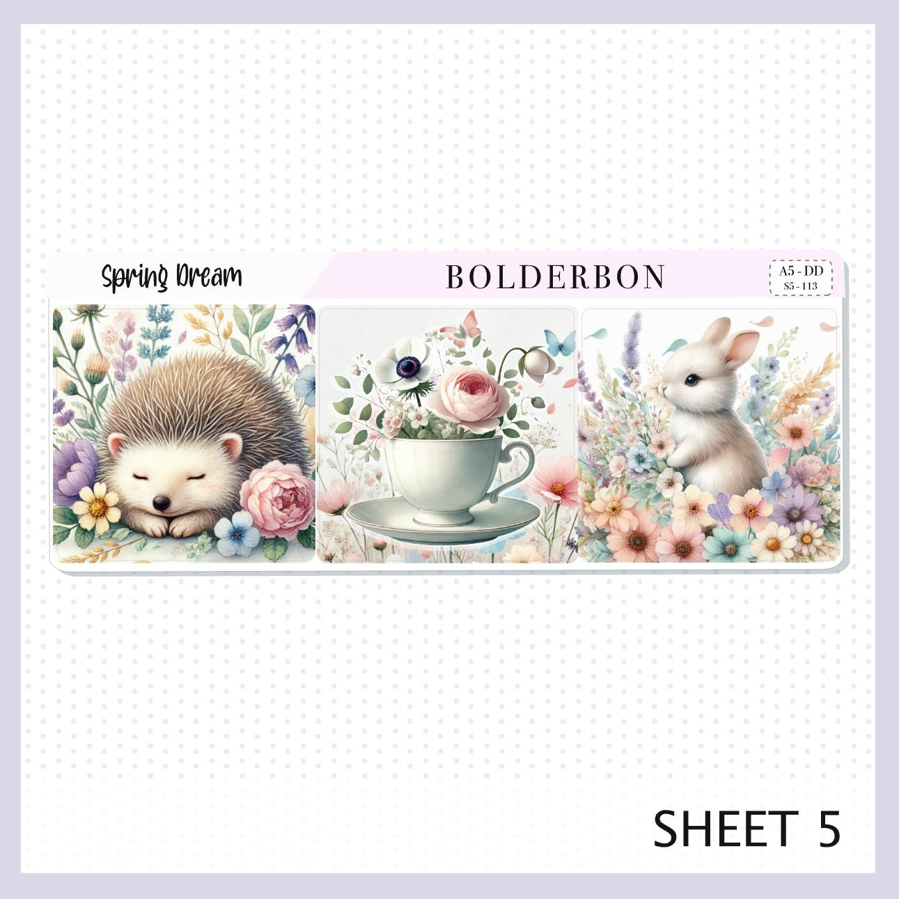 SPRING DREAM || A5 Daily Duo Planner Sticker Kit