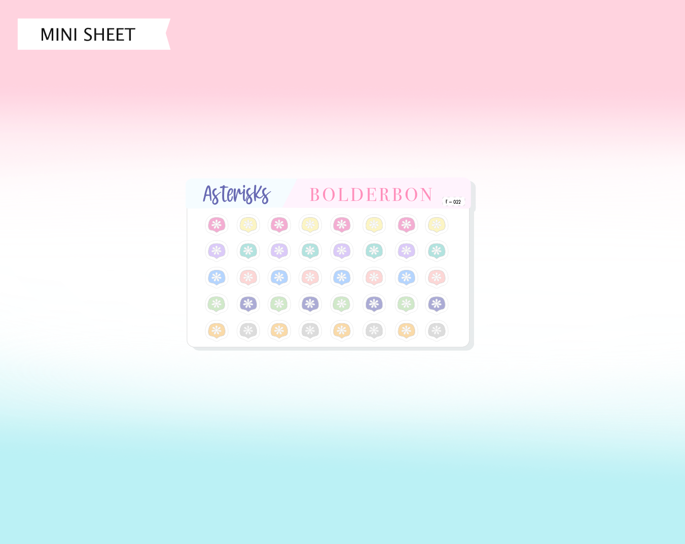 ASTERISK ICONS || Functional Planner Stickers