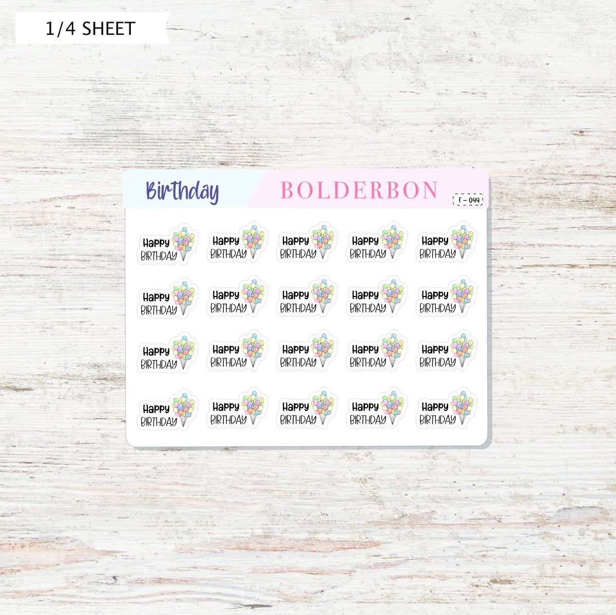 HAPPY BIRTHDAY BALLOON  || Planner Stickers