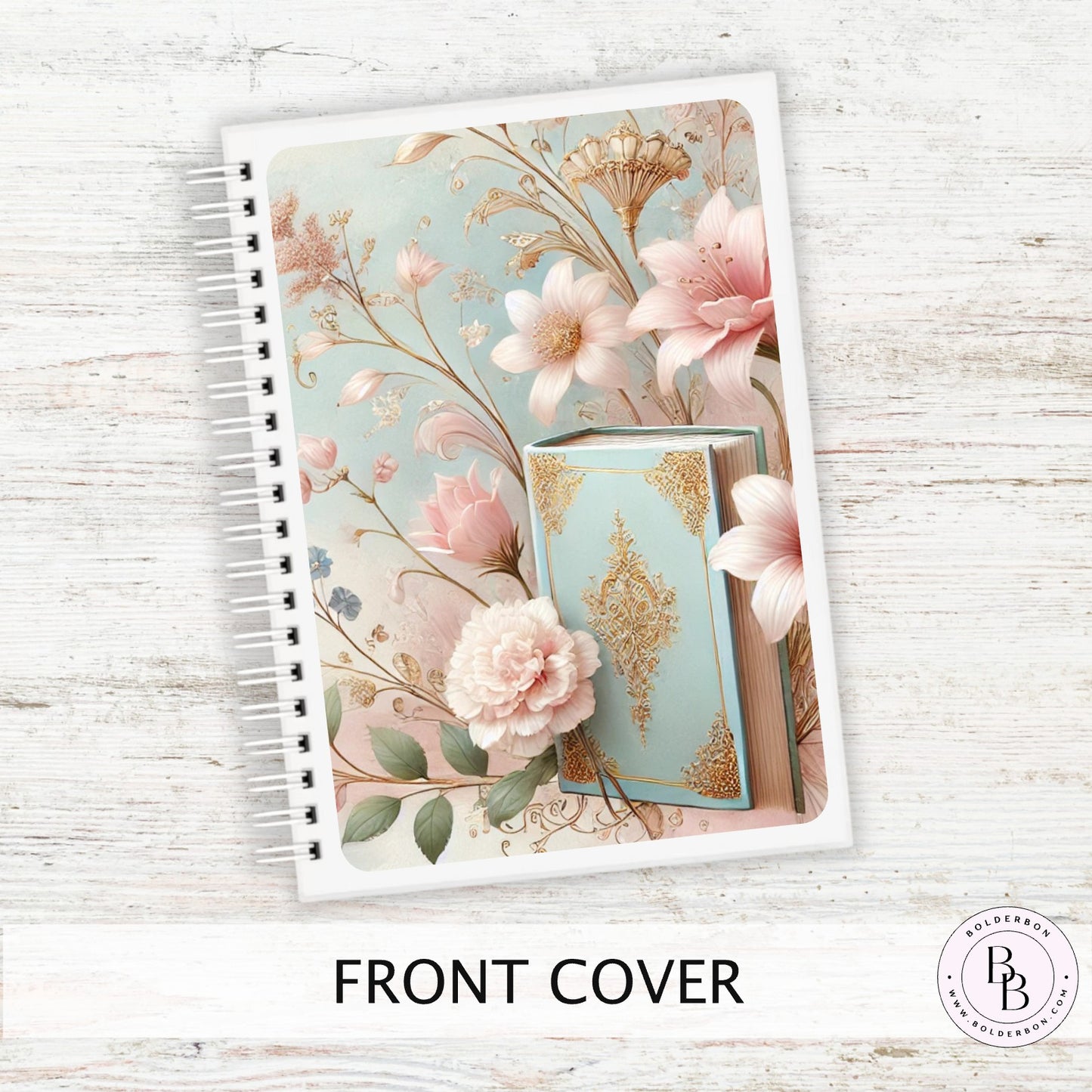 FLORAL BOOK Reusable Sticker Album || 5x7 Coil Bound Sticker Book, Perfect Gift for Book Lover