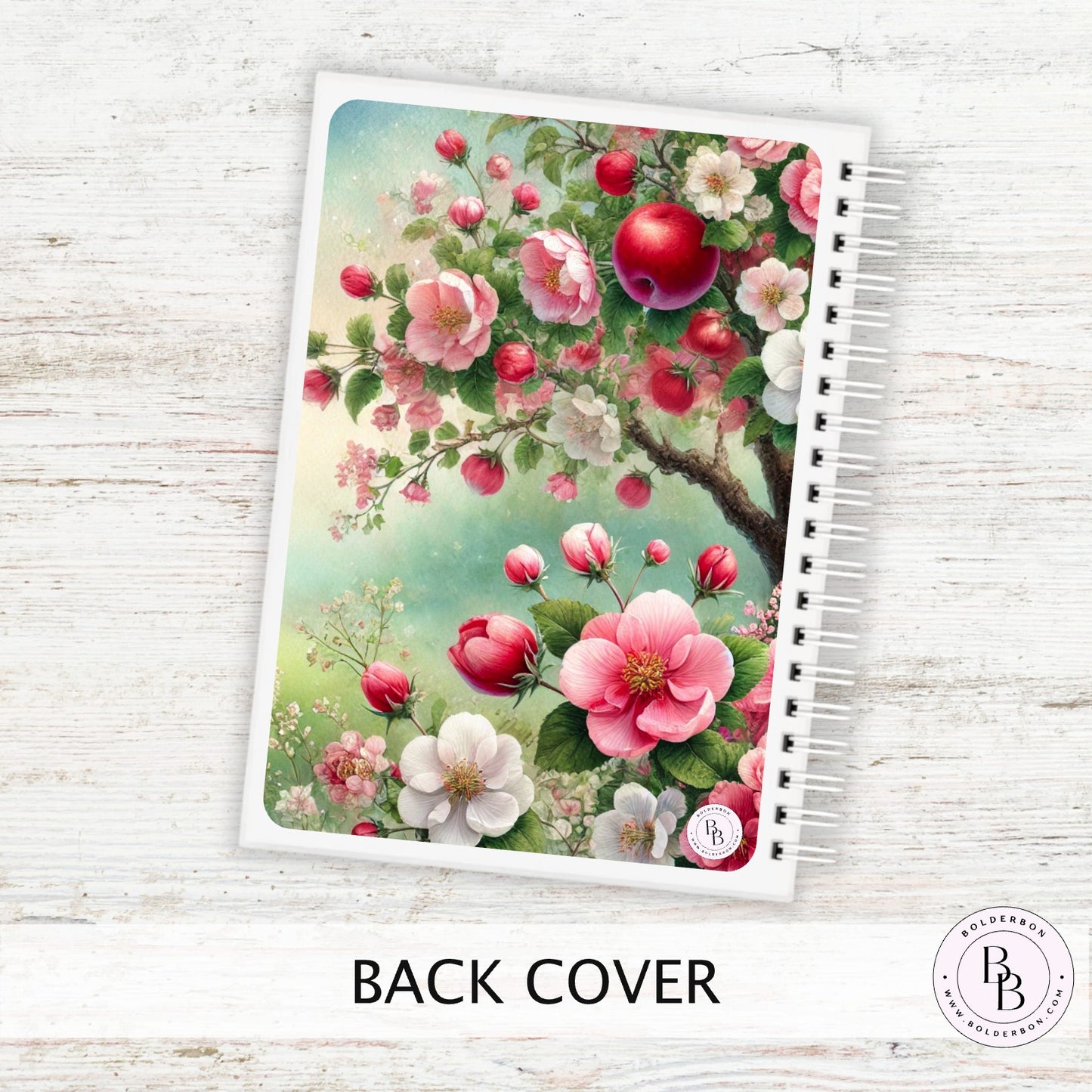 APPLE BLOSSOM Reusable Sticker Album || 5x7 Reusable Coil Sticker Book