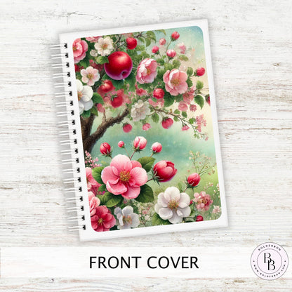 APPLE BLOSSOM Reusable Sticker Album || 5x7 Reusable Coil Sticker Book