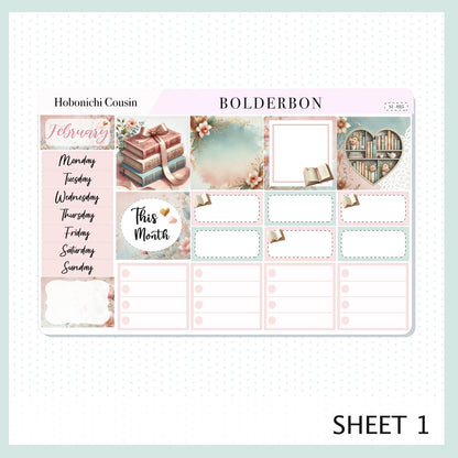 FEBRUARY Hobonichi Cousin and A5 Day Free || Monthly Planner Sticker Kit