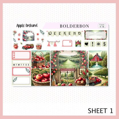 APPLE ORCHARD Hobonichi Cousin || Planner Sticker Kit