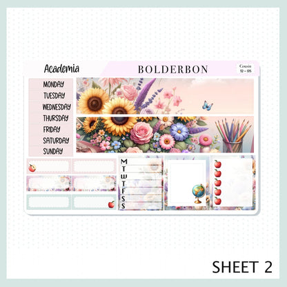 ACADEMIA Hobonichi Cousin || Planner Sticker Kit