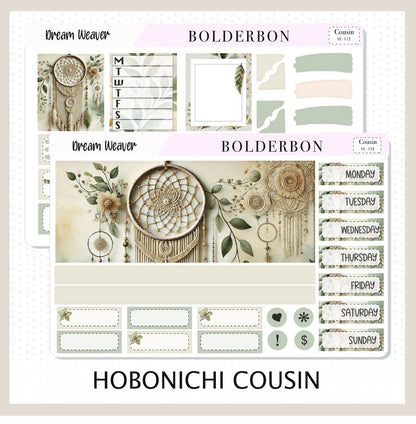 DREAM WEAVER Hobonichi Cousin || Aesthetic, A5 Planner Sticker Kit