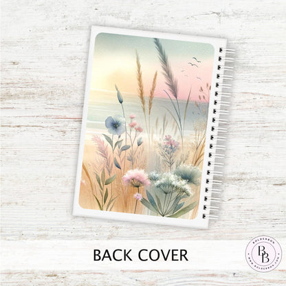 COASTAL WHISPERS Reusable Sticker Album || 5x7 Reusable Coil Sticker Book