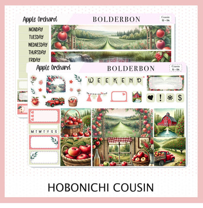 APPLE ORCHARD Hobonichi Cousin || Planner Sticker Kit