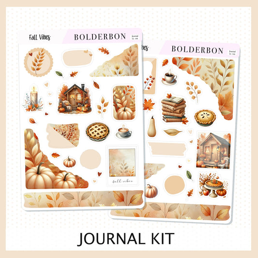 FALL VIBES || Journal Sticker Kit