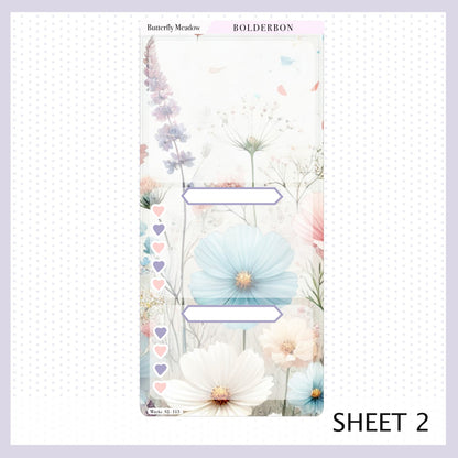 BUTTERFLY MEADOW Hobonichi Weeks || Planner Sticker Kit