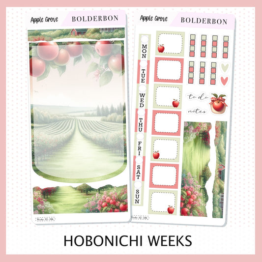 APPLE GROVE Hobonichi Weeks || Planner Sticker Kit