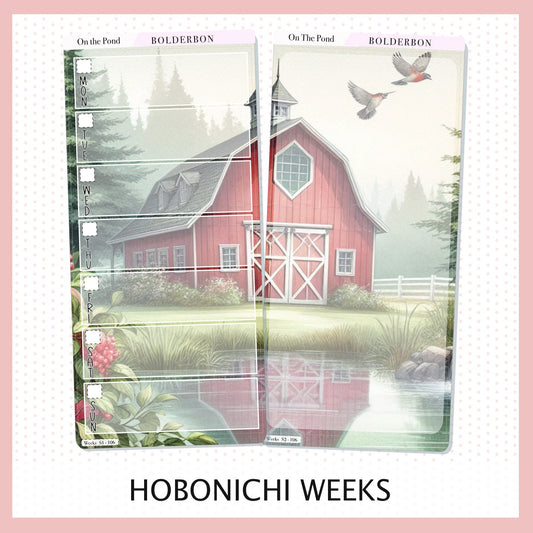 ON THE POND Hobonichi Weeks || Planner Sticker Kit