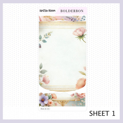 WRITTEN BLOOM Hobonichi Weeks || Planner Sticker Kit