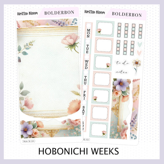 WRITTEN BLOOM Hobonichi Weeks || Planner Sticker Kit