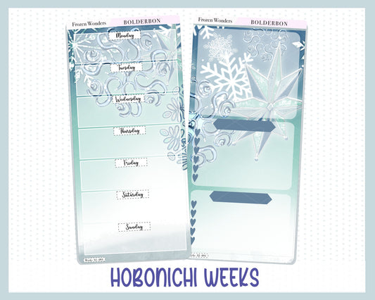 FROZEN WONDERS Hobonichi Weeks || Weekly Planner Sticker Kit