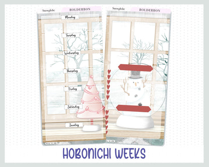 SNOWGLOBE Hobonichi Weeks || Weekly Planner Sticker Kit