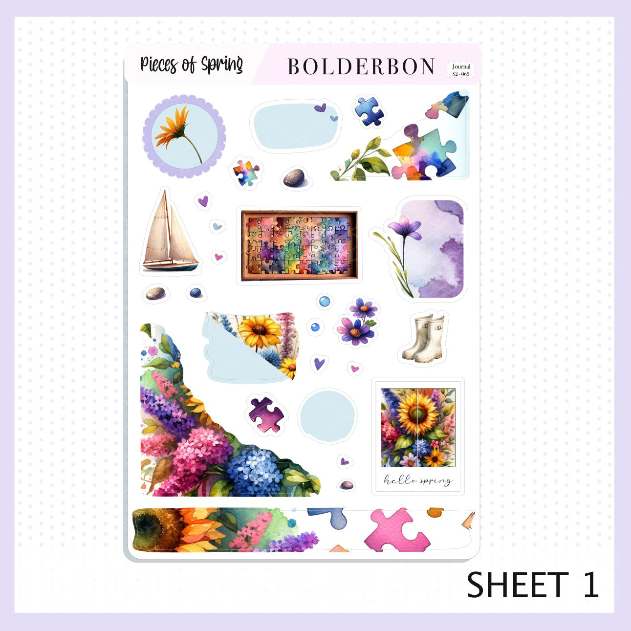 Journal Sticker Kit || Pieces Of Spring