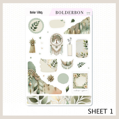 BOHO VIBES || Journal Sticker Kit