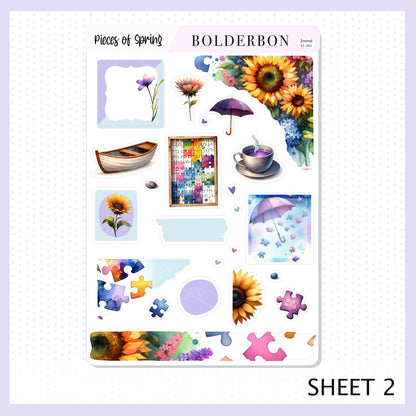 Journal Sticker Kit || Pieces Of Spring