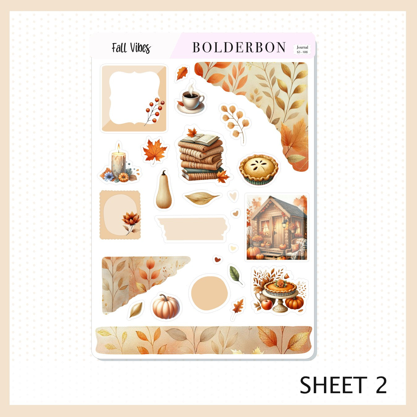 FALL VIBES || Journal Sticker Kit