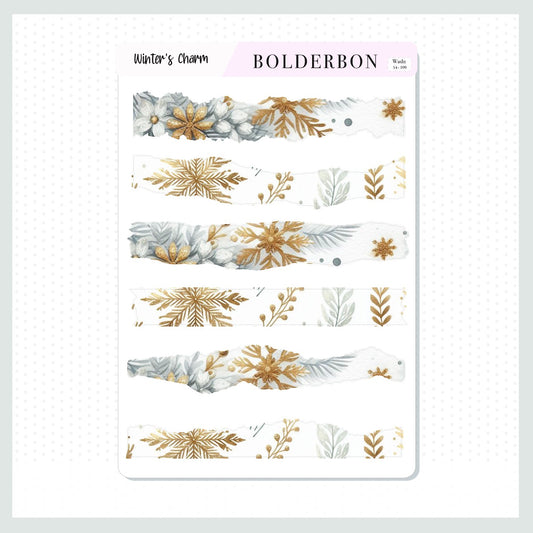 WINTER'S CHARM || Washi Journal Stickers