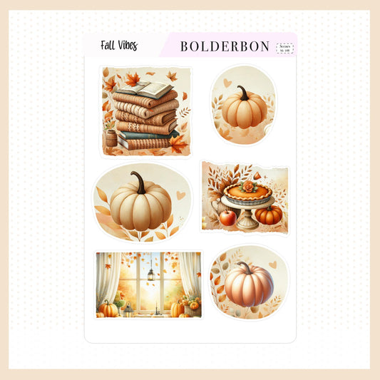 FALL VIBES || Decorative Scene Journal Stickers