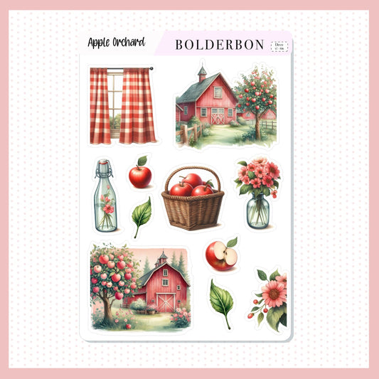 Decorative Journal Stickers || APPLE ORCHARD