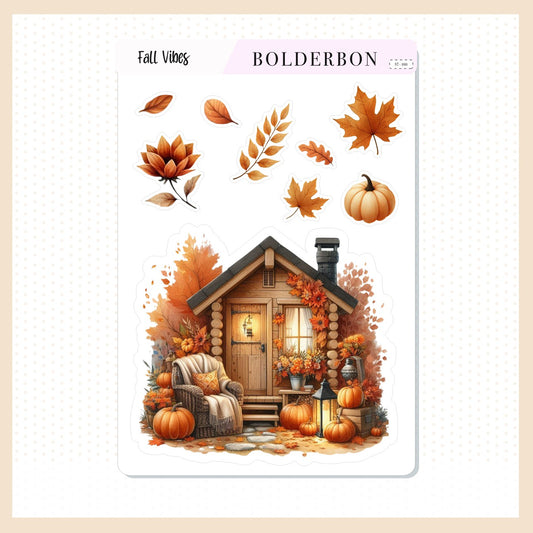 FALL COTTAGE || Journal Stickers