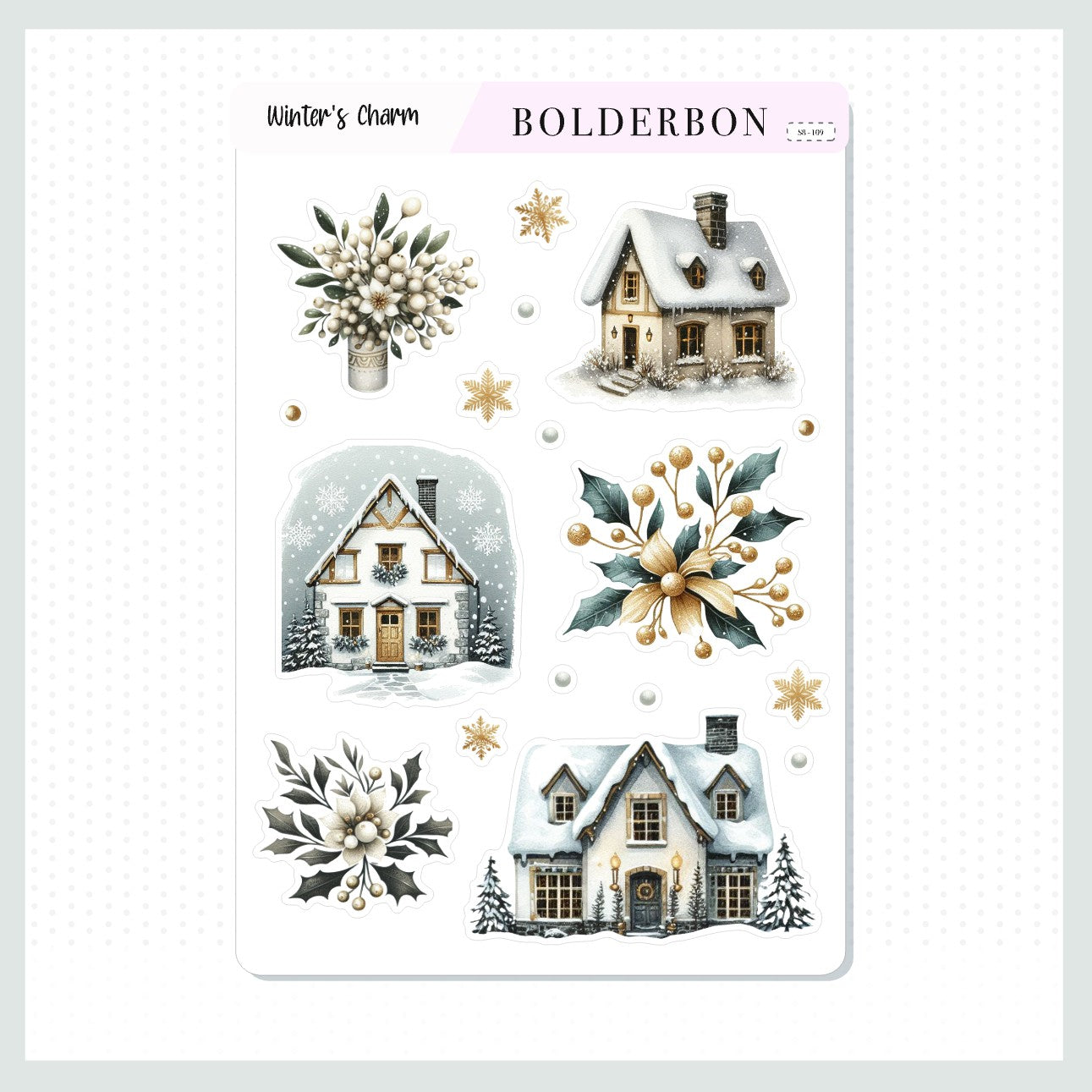 WINTER'S CHARM || Decorative Journal Stickers