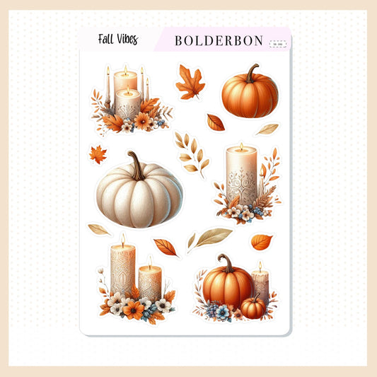 FALL VIBES DECO || Journal Stickers