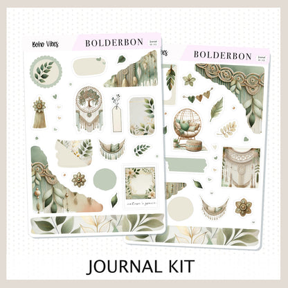 BOHO VIBES || Journal Sticker Kit