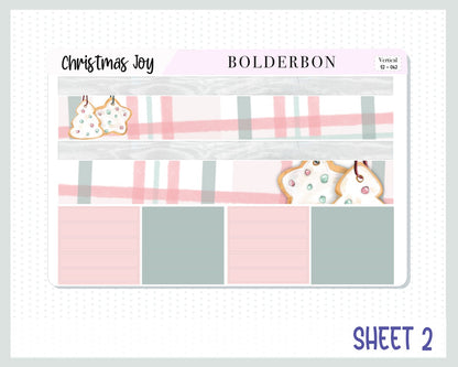 CHRISTMAS JOY || 7x9 Vertical Planner Sticker Kit