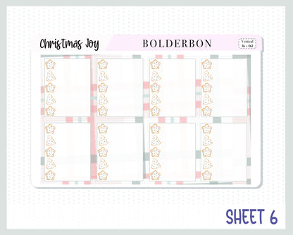 CHRISTMAS JOY || 7x9 Vertical Planner Sticker Kit