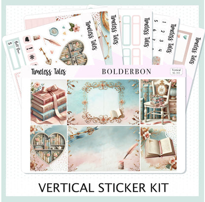 TIMELESS TALES || 7x9 Vertical Planner Sticker Kit