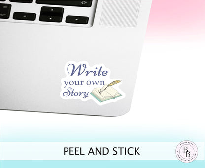 Write Your Own Story || Cute Book Vinyl Decal Sticker