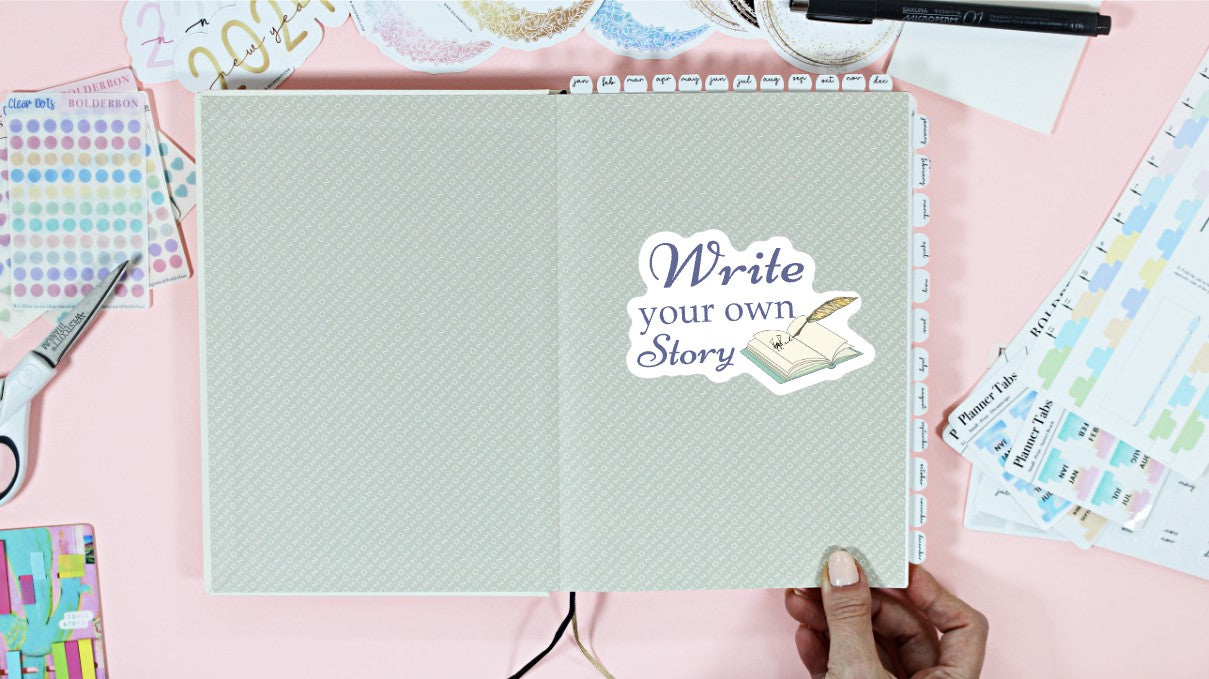 Write Your Own Story || Cute Book Vinyl Decal Sticker