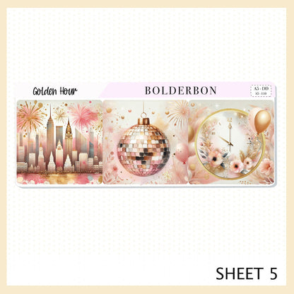 GOLDEN HOUR || A5 Daily Duo Planner Sticker Kit