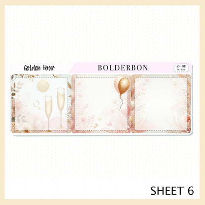 GOLDEN HOUR || A5 Daily Duo Planner Sticker Kit