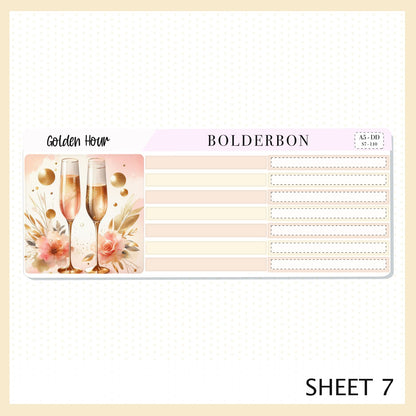 GOLDEN HOUR || A5 Daily Duo Planner Sticker Kit