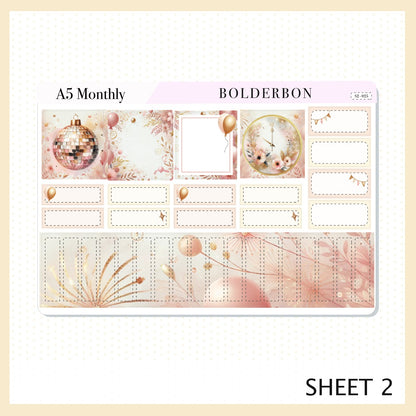 JANUARY A5 MONTHLY KIT || Planner Stickers for Erin Condren