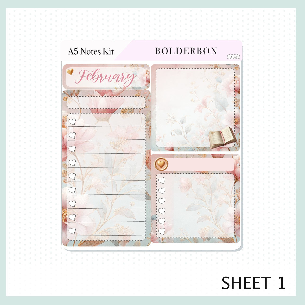 FEBRUARY A5 NOTES KIT || Compact Vertical, A5 Daily Duo, A5 Horizontal, Planner Stickers