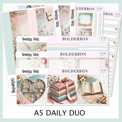 TIMELESS TALES || A5 Daily Duo Planner Sticker Kit